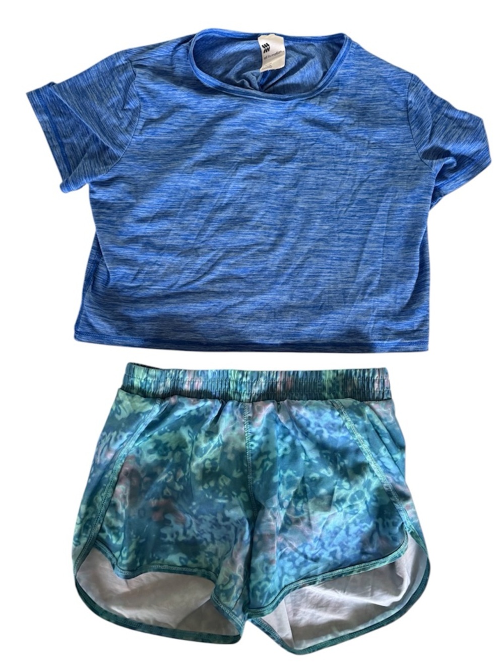 *matching set* Girls (size 10-12) All in Motion athletic shorts & active top.